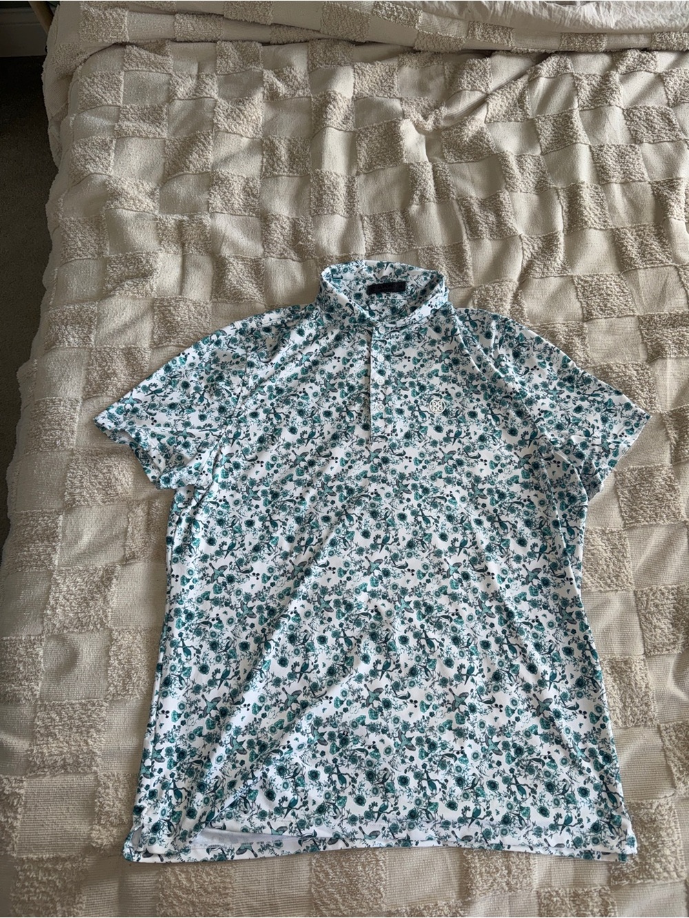 G/FORE Botanic Garden Tech Jersey Golf Polo Shirt XL